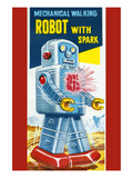 Mechanical Walking Robot with Spark Posters