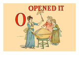 O - Opened It Prints by Kate Greenaway