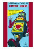 Mechanical Wind-Up Atomic Robot Poster