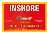 Inshore Brand Squid - Calamares Prints by Paris Pierce