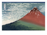 Red Fuji or South Wind, Clear Sky Posters by Katsushika Hokusai