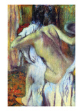 After Bathing Poster by Edgar Degas
