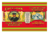 Cap'N John Brand Clam Nectar Bouillon Posters