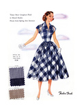 Tissue Sheer Gingham Plaid in Muted Shades Photo by  Fashion Frocks
