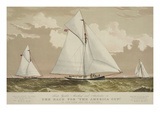 Sloop Yachts Mischief and Atalanta in the Race for "The America Cup" Print