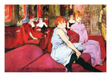 Salon in the Rue De Moulins Posters by Henri de Toulouse-Lautrec