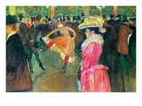 Ball in the Moulin Rouge Affiches par Henri de Toulouse-Lautrec