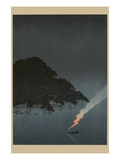 Karasaki Pines at Night Posters