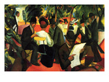 Garden Restaurant Pósters por August Macke Garden Restaurant Pósters por August Macke