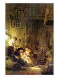 The Holy Family [1] Láminas por Rembrandt van Rijn