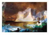 Iceberg Posters by Frederic Edwin Church
