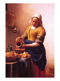Milk Maid Posters by Johannes Vermeer