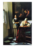 Woman with Messenger Pósters por Johannes Vermeer Woman with Messenger Pósters por Johannes Vermeer