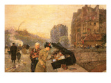 St Michel Affiche par Frederick Childe Hassam