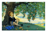 Boy under an Apple Tree Photo by Jesse Willcox Smith