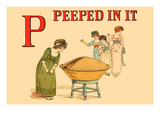 P - Peeped in It Posters by Kate Greenaway