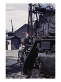 Two Women Ascend the Engine Poster
