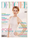 L'Officiel, May 1997 - Claire Danes en Chanel Boutique, Robe en Panne de Velours Blanche Irisée Prints by Firooz Zahedi