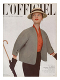 L'Officiel, March 1951 - Ensemble de Christian Dior Posters af Philippe Pottier L'Officiel, March 1951 - Ensemble de Christian Dior Posters af Philippe Pottier
