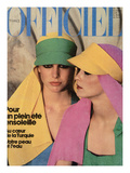 L'Officiel, 1976 - Créations de Nina Ricci Boutique, Visières Aux Couleurs  Posters by Rodolphe Haussaire