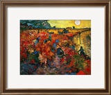 The Red Vineyard at Arles, c.1888 Framed Giclee Print by Vincent van Gogh