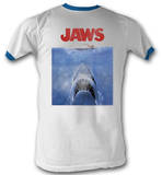 Jaws - Poster Blue Ringer T-Shirts