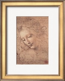 Female Head (La Scapigliata), c.1508 Framed Giclee Print by Leonardo da Vinci 