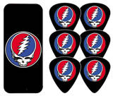 Grateful Dead - Steal Your Face Black Guitar Picks Plektre Grateful Dead - Steal Your Face Black Guitar Picks Plektre