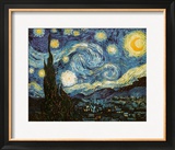 Starry Night, c.1889 Framed Giclee Print by Vincent van Gogh
