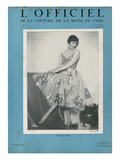 L'Officiel, January 1927 - Marjorie Moss en Robe de Worth Prints by  Madame D'Ora
