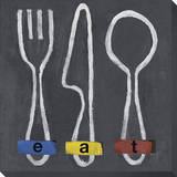 Eat Stretched Canvas Print