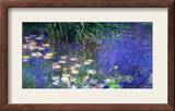 Waterlilies (Les Nympheas), Study of the Morning Water Framed Giclee Print by Claude Monet