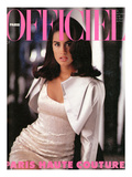 L'Officiel, September 1990 - Yasmine, en Lanvin Par Claude Montana Art by Peter Strube