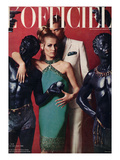 L'Officiel, April 1966 - Robe du Cocktail de Pierre Cardin en Soie Naturelle de Bianchini-Férier Posters by  Guégan