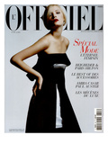 L'Officiel, 2005 - Léah Porte une Robe Bustier Courte en Cachemire et Laine, Yves Saint Laurent Posters par  Takay