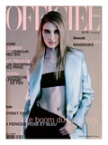 L'Officiel, 1998 - Erika Stromquist Porte le Manteau de L'Été, Petite Carrure, Buste Menu Prints by Bruno Dayan