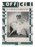 L'Officiel, September 1927 - Les Rowe Sisters en Robes de Lucien Lelong Prints by  Madame D'Ora