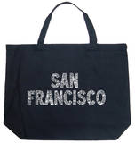 San Francisco Neighborhoods Tote Bag