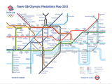 Limited Edition Team GB 2012 Medalist Map w/Certificate Edición limitada Limited Edition Team GB 2012 Medalist Map w/Certificate Edición limitada
