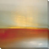Orange Horizon Impressão em tela esticada