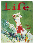 Golfing: Magazine Cover Giclee Print by Garrett Price