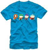 South Park - 4 Boys Scooting T-Shirts