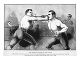 Sullivan vs Kilrain, 1889 Giclee Print