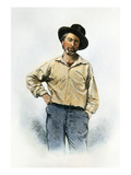 Walt Whitman (1819-1892) Giclee Print by Samuel Hollyer