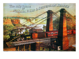 Niagara Falls Bridge, 1876 Giclee Print