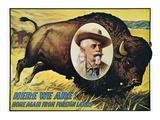 W F Cody Poster, 1908 Giclee Print