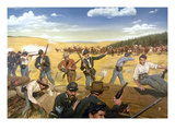 Wagon Box Fight, 1867 Giclee Print by Hugh Charles Mcbarron Jr.