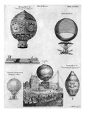 Hot-Air Balloons, 1783-84 Giclee Print by Andrew Bell