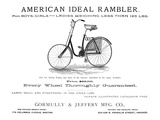 American Bicycle, 1890 Giclee Print
