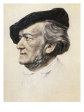 Richard Wagner (1813-1883) Giclee Print by Franz Seraph von Lenbach
